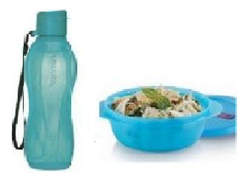 Set Tupperware Vianda Microondas Y Botella Con Pico