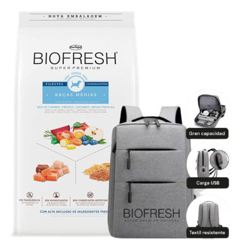 Biofresh Cachorro Raza Mediana 15 Kg + Obsequio + Envío!