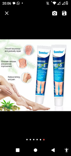 01 Pomada Tratamiento Varices Y Vasculitis Alivio Para Dolor