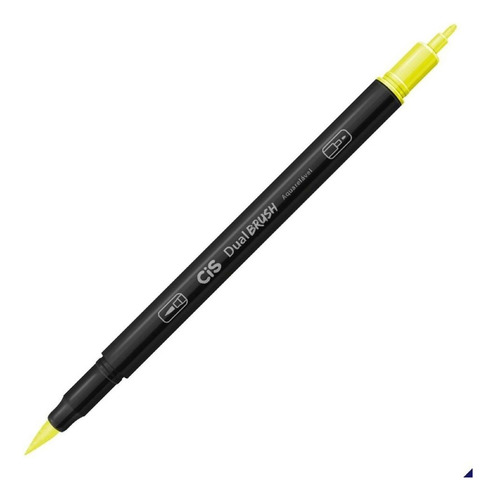 Caneta Pincel Dual Brush Pen Aquarelável Cis - Cores Cor 25 VERDE LIMÃO