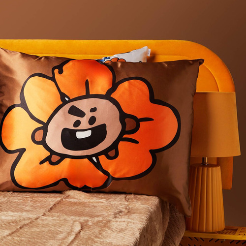 Funda De Almohada Kitsch X Bt21 Shooky Satin Para Hair & Ski