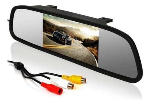 Imagem 4 de 9 de Espelho Retrovisor Monitor Com Câmera De Ré Tela Lcd 4,3