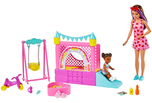 Barbie Skipper Casa Inflable Mattel Hhb67 Bestoys