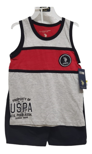 Us Polo Assn Ropa Niño Set De 2 Pzas T-6