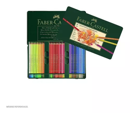 Faber-Castell Lápices de colores Polychromos 110006, estuche de