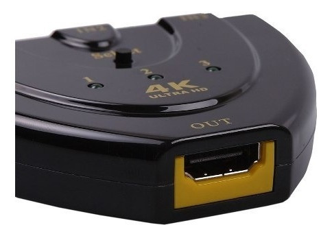 Cable Switch Hdmi V1.4 - 3 Entradas 4k 1080p - Xbox - Ps4
