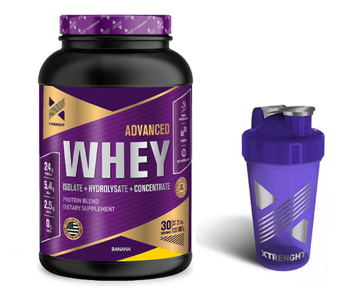 Proteína Advanced Whey Xtrenght® 2lbs. + Shaker 600cm3