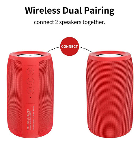 1 S32altavoz Bocina Bluetooth Portátil En Doble