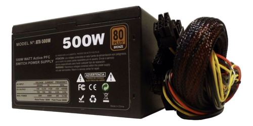 Fuente De Poder 500w 80 Plus Bronze Para Pc