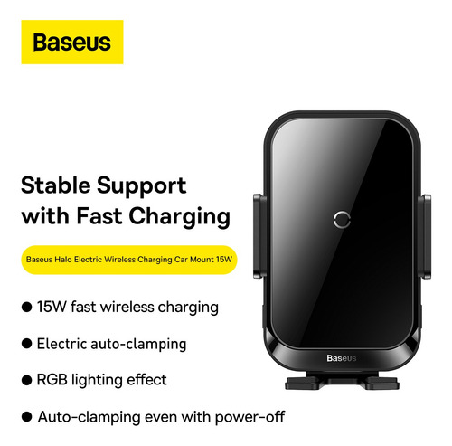 Soporte Celular Auto Carga Inalámbrica Rápida / Baseus