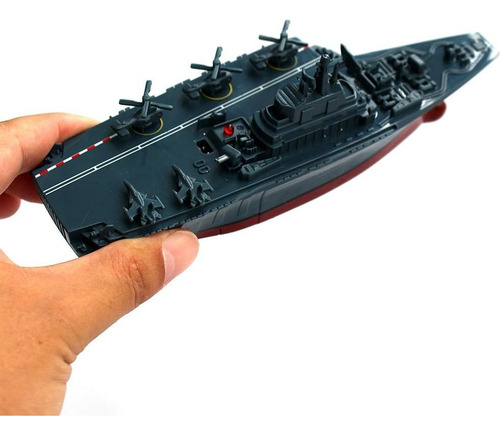 Portaaviones Rc Yingmate Azul 15.5x5.1cm Control Remoto