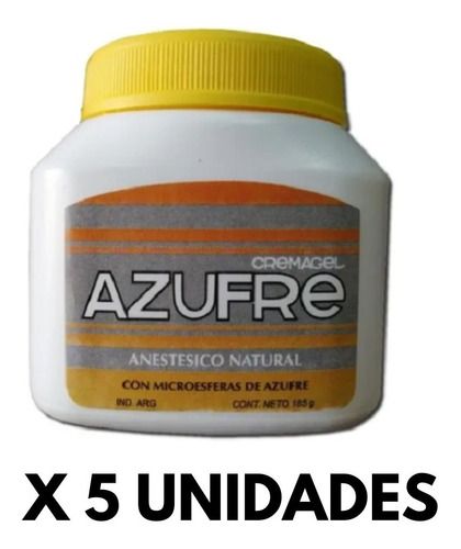 Azufre Crema Gel 185gr AnaLGésico (5 Unidades)