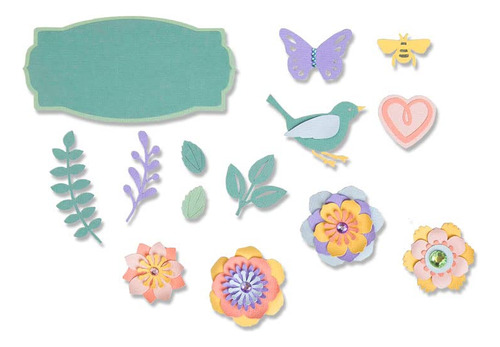 Sizzix 663583 Muere Cosas De Primavera, Talla Unica, Multico