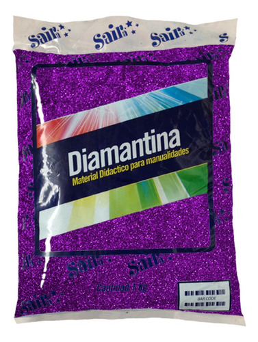 Diamantina Fina Saira 1 Kilo Color Morado