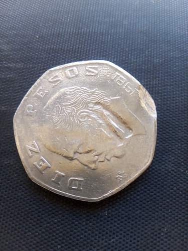Moneda Mexicana 10 Pesos 1982 Con Error Acuñacion