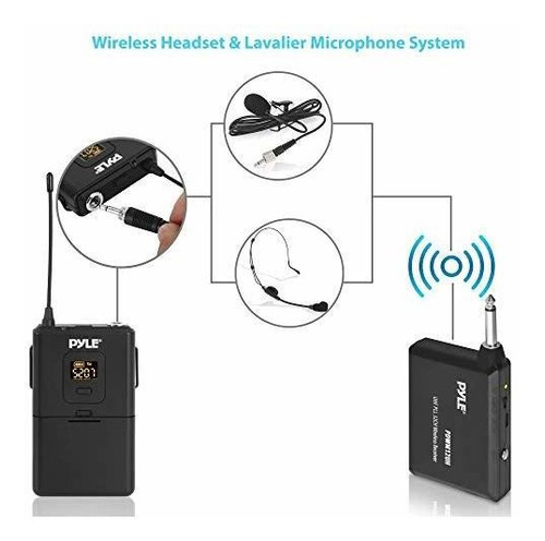 Microfono Inalambrico Uhf 32 Canal Audifono Solapa Lavalier