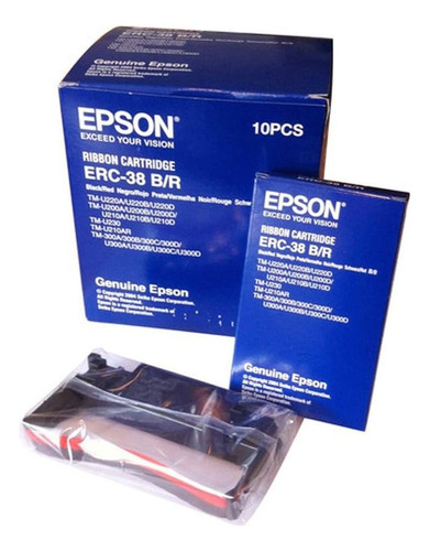 Cinta De Impresora Epson Erc-38 C13s015374 Original X 10 Uni