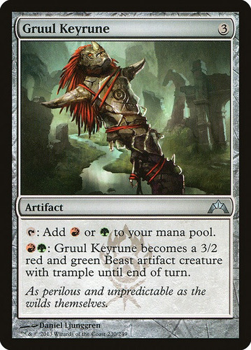 Carta Magic Gruul Keyrune X4 Unidades Playset