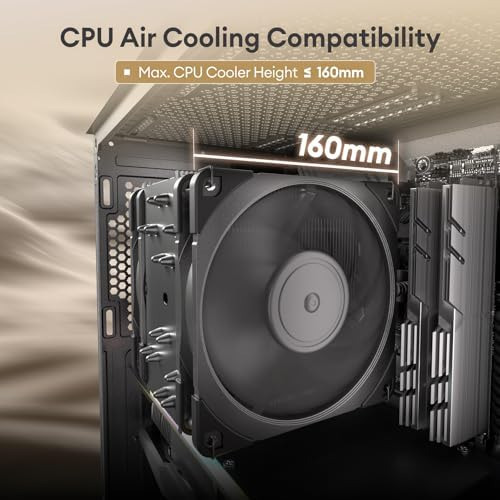 Okinos Oak Wood Atx Pc Case, 4 X 120 Mm 3 Pis Case Sin Pwm P