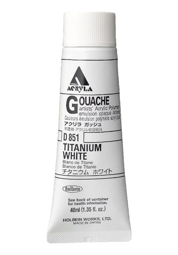 Acryla Gouache Artists Emulsión Polímero Acrílico 4 Fl Oz Ti