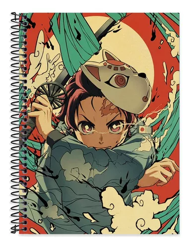 Caderno Demon Slayer Kimetsu Tanjiro