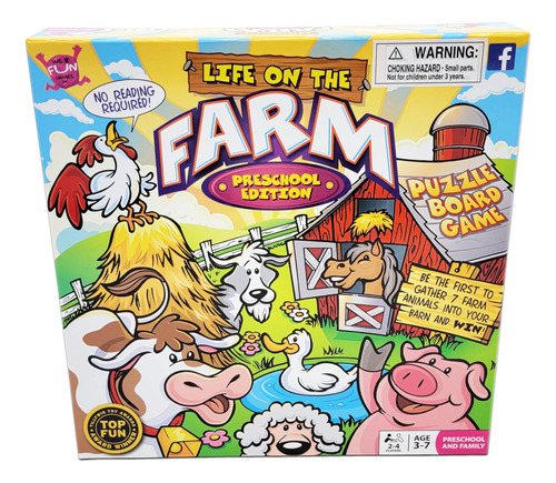 Juego De Mesa Life On The Farm - Edición Preescolar | Vers.