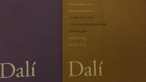 Salvador Dalí. Obra Completa Escrito En Catalán. Vol. 1