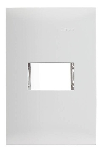 Placa 1 Módulo Con Chasis 127/220v Blanco Simon