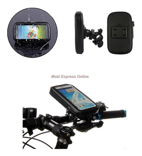 Suporte Para Celular Moto Bicicleta Guidão 5 Motoboy P.agua