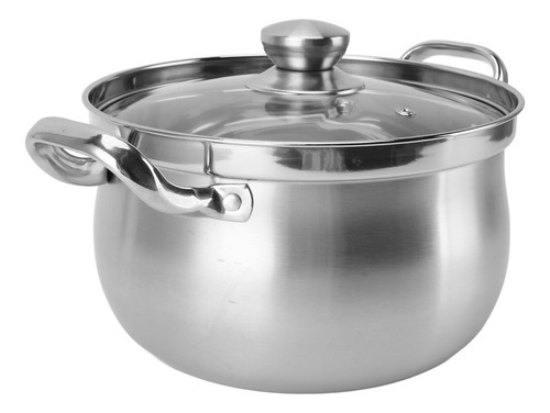 Olla Para Sopa De Acero Inoxidable, 24 Cm, 201, A Prueba De