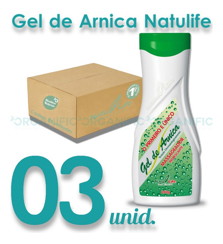 Gel De Arnica 200g Natulife Original C/3 