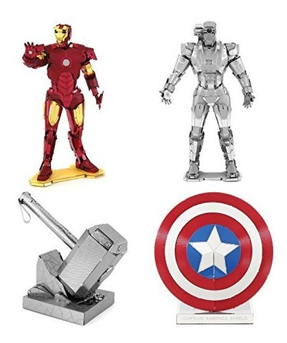 Metal Earth Kits De Modelo 3d Marvel Avengers Set 4 = Iron M