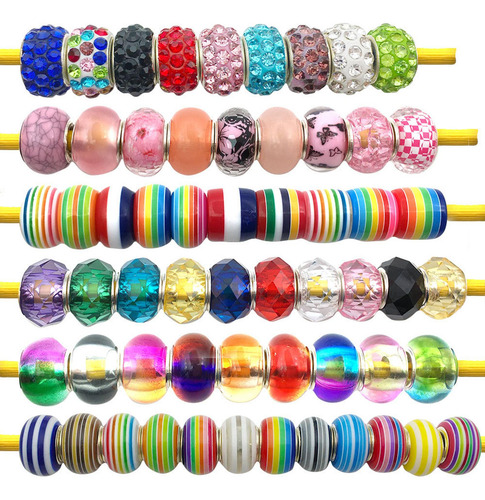 Cuentas Para Manualidades, 60 Cuentas De Cadena De Joyería,