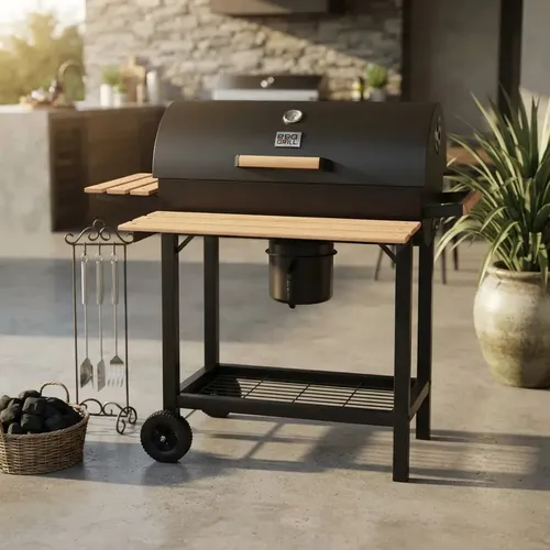 Parrilla A Carbón Oregon Bbq Grill Color Negro