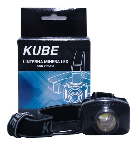 Linterna Vincha Minero 1 Led Cabeza Trabajo Camping Kube