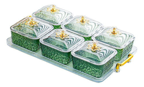 Plato De Frutos Secos En Tarro De Galletas Verde De 6