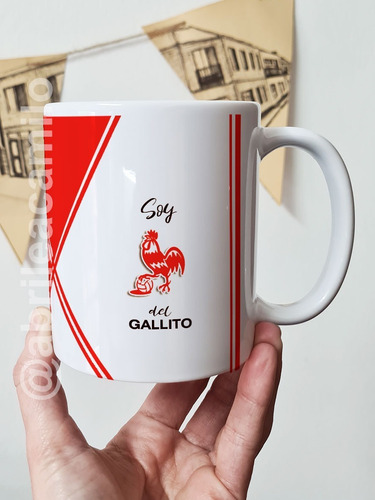 Taza Deportivo Morón Soy Del Gallo Cerámica Importada Orca