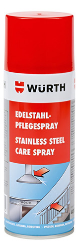 Spray P/ Acero /limpiador Protector Wurth 400ml