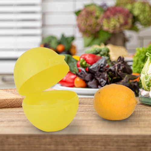 Recipiente De Plástico Para Limón Tutti Color Amarillo