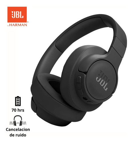 Audífono Jbl Tune 770nc Anc Pure Bass Sound - Negro