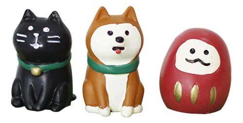 3 Estatuas De Animales, Colección De Figuritas De Resina,