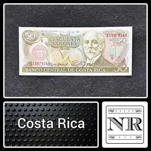 Costa Rica - 50 Colones - Año 1991 - P #253 - Caribe