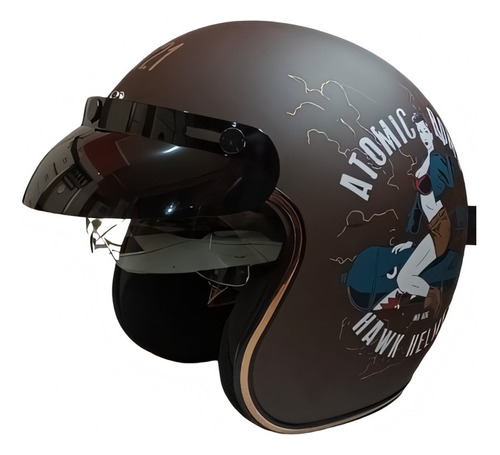 Casco Para Moto Hawk 721 Atomic Bomb