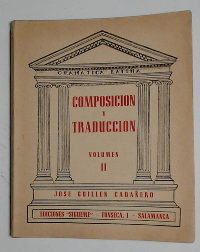 Composicion Y Traduccion Tomo 2 - Cabañero, Jose Guillen