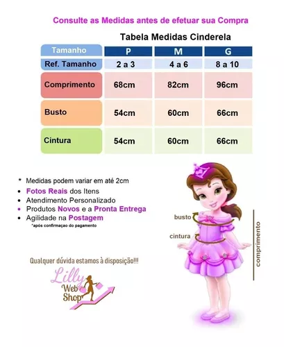 Vestido Fantasia Princesa Cinderela Menina Festa Dama Com Kit Coroa Luva  Varinha