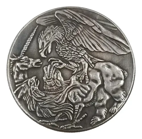 Moeda- Karl Goetz- Sátira À Tríplice Entente - 1914 - Cópia