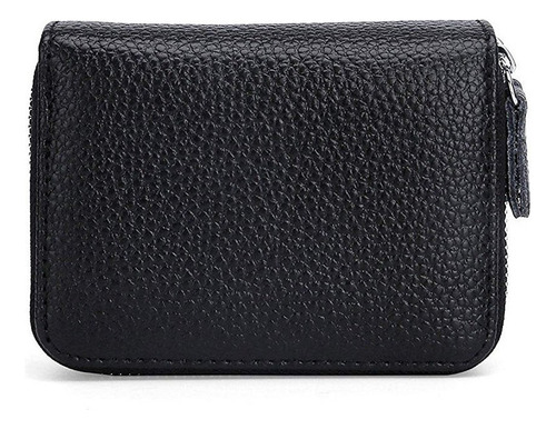 Tarjetero Piel Multi-ranura Unisex, Doble Capa Monedero