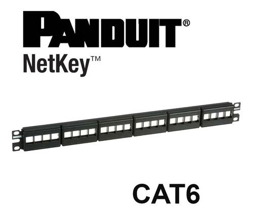 Patch Panel 24 Puertos Panduit Cat6 Modular Certificado Rack