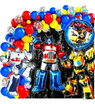 Comprar 50 Art Globo Transformers Bumblebee Megatron Optimus Deco788