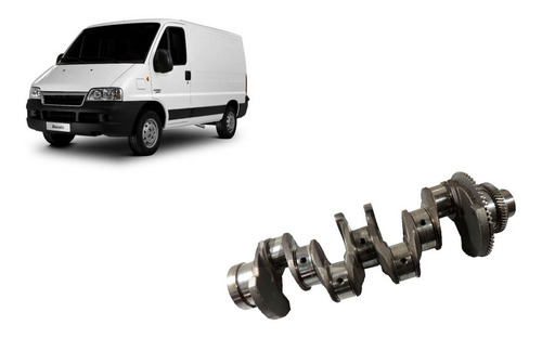 Virabrequim Com Engrenagem E Bronzinas Ducato 2.3 16v 2021